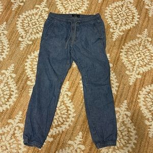 Abercrombie & Fitch drawstring denim pants size Large